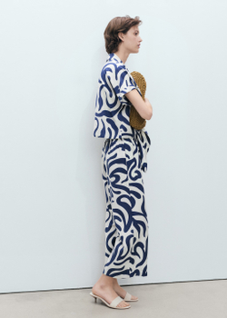 Брюки-кюлоты с принтом