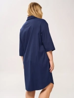 Платье-рубашка с карманами