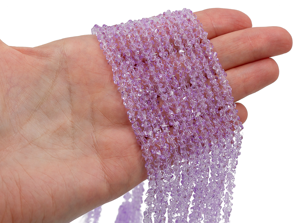 Нить бусин для украшений 4мм (ювелирное стекло)