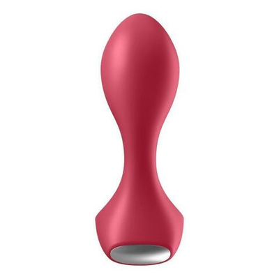 Красный вибромассажёр простаты Satisfyer Backdoor Lover - 14 см. (Цвет: красный)