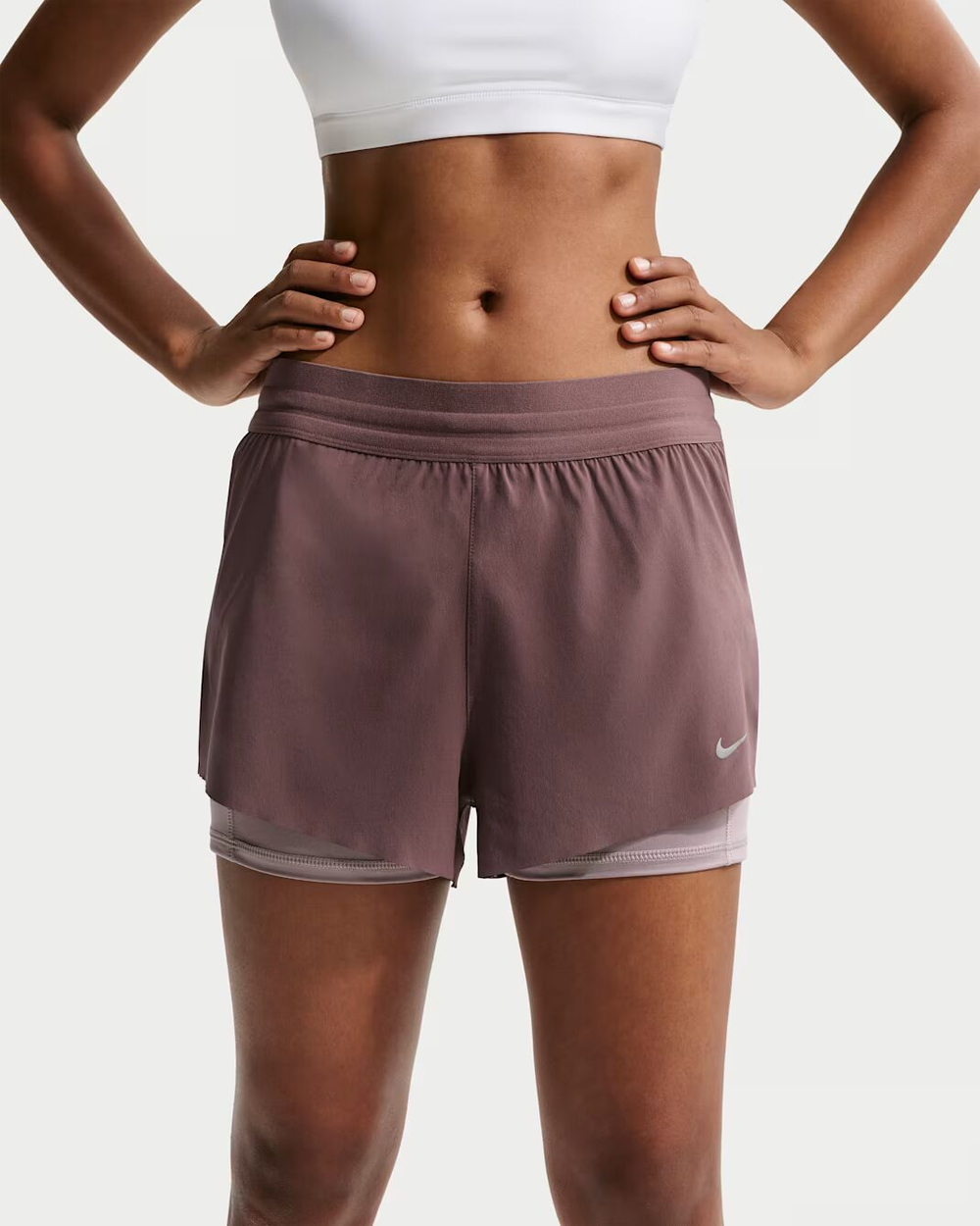 Nike Swift Dri-FIT Normal Belli 2-в-1 Женские шорты для бега - NIKE