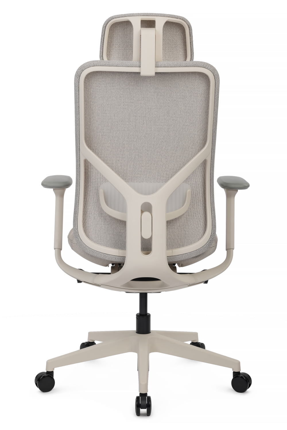 Кресло Riva Антлер EAN-001AW Белый пластик/Светло-бежевый