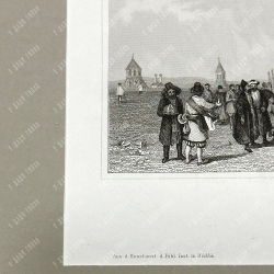 Монастырь Ивана Великого в Москве. Гравюра на стали. Хильдбургхаузен, Германия. Сер. XIX века.