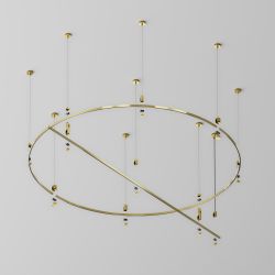 Шинопровод однофазный накладной/подвесной Maytoni Flarity TRX154-2SR-D1500-BS