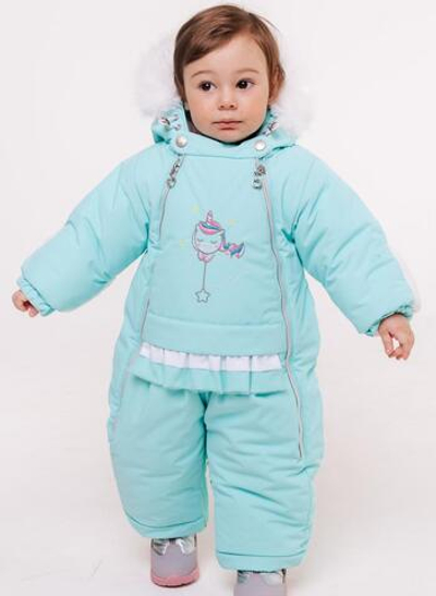Комбинезон -трансформер зимний "Зои" мята р.68-44 (Batik)