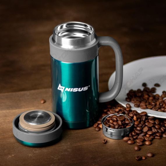 Термос-кружка с ручкой + ситечко 450мл (NA.TMK-HBG-450-13) Nisus