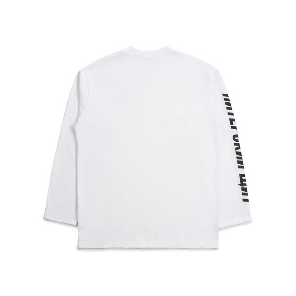 Лонгслив Шрифтовой лого белый - фото 2