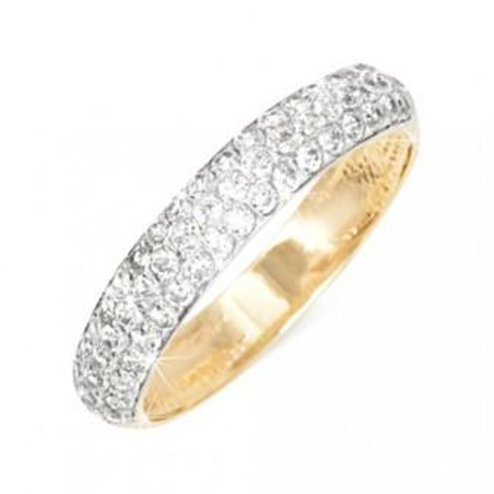 Кольцо из золота с фианитами