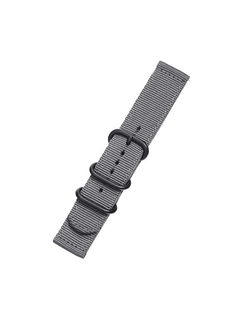 Ремешок 24 мм Nylon Light нейлоновый для Suunto 9 Baro, Suunto 7, D5, Suunto Spartan Sport (Серый)
