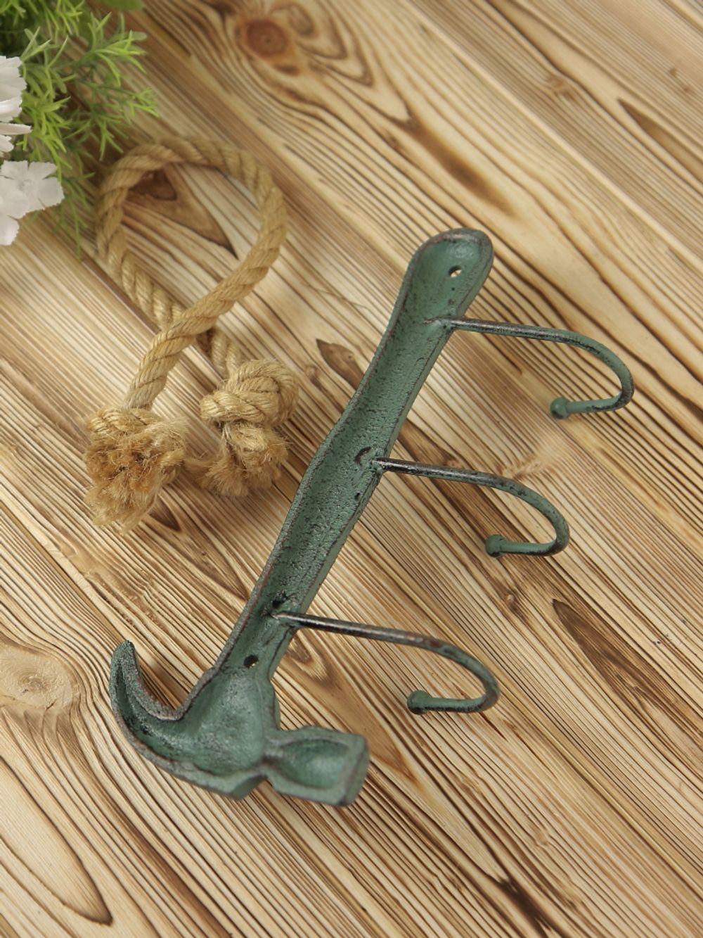 Iron Garden Вешалка настенная Молоток, 3 крючка