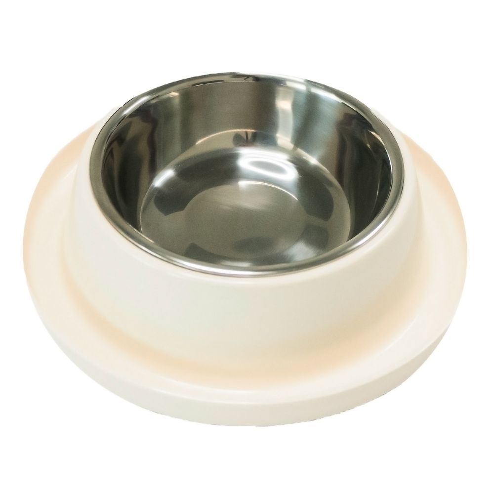 Миска SuperDesign на меламиновой подставке 400 мл, белая Миска SuperDesign на меламиновой подставке 400 мл, белая