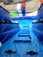 Коммерческий надувной водный батут с бассейном «Домик у моря» 10*7*5 м