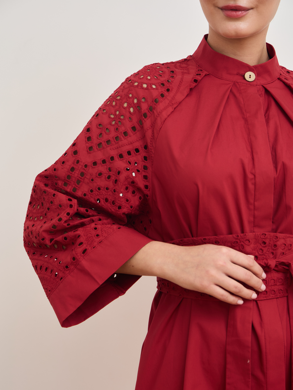 Платье кимоно ажурное