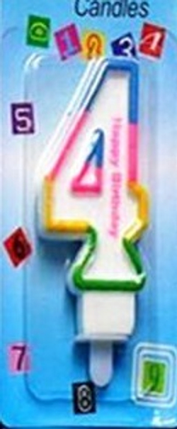 Свечи в торт "Спираль", 6.5х0.5см, 12 шт
