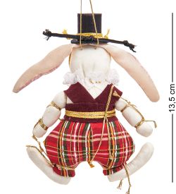 РусКукла RK-470 Кукла подвесная «Белый кролик в цилиндре»