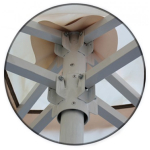 Зонт Митек квадратный 2.5х2.5 (4 спицы)