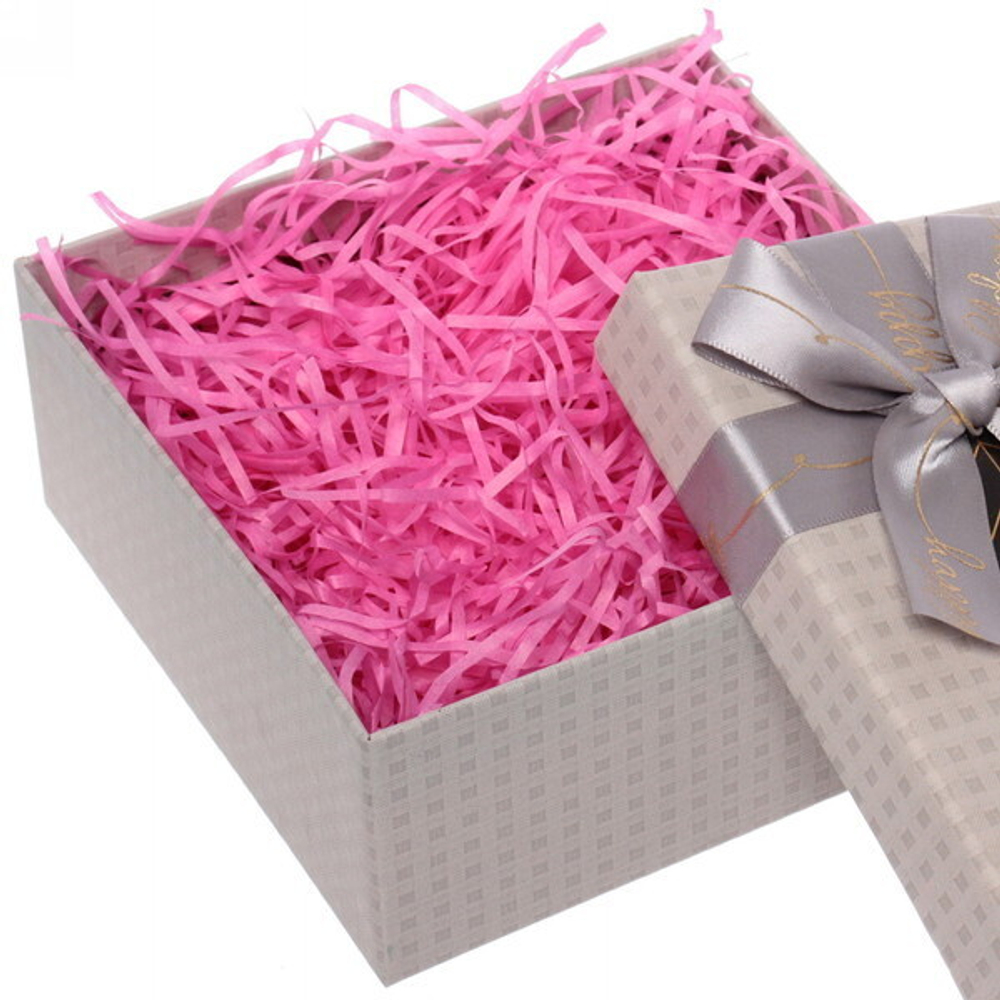 Наполнитель бумажный для подарков «Яркий праздник» 50г , фуксия