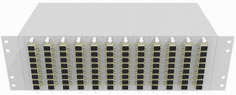 Кросс оптический стоечный  TopLAN КРС-Top-3U-96SC/U-OM2-GY
