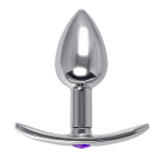 Серебристая втулка 25,5см со светящимся хвостом ToyFa Metal 712029