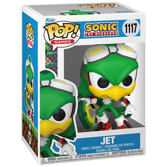 Фигурка Funko POP! Games Sonic the Hedgehog Jet the Hawk w/Board (1117) 86105 / Фигурка Фанко ПОП! по мотивам серии игр "Соник", Джет