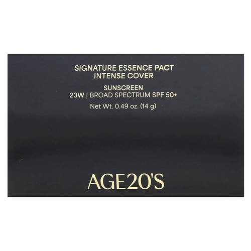 AGE20'S, Signature Essence Pact, Intense Cover, SPF 50+, 23 Вт, 14 г (0,49 унции)