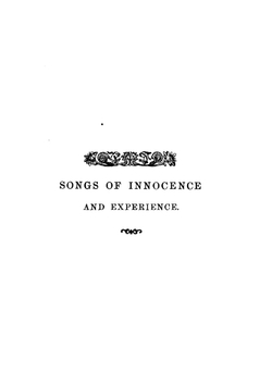 Songs of Innocence and Experience | William Blake