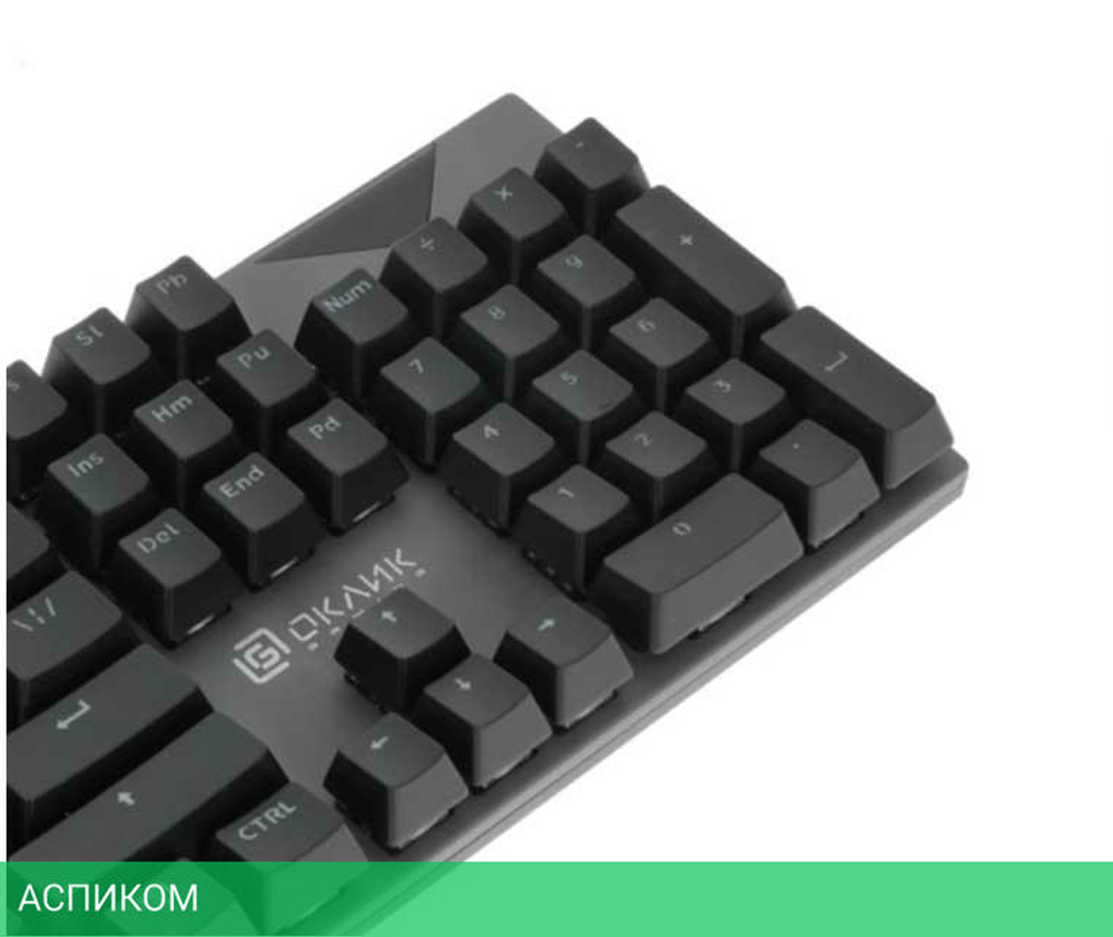 Клавиатура Oklick Ragnar черный (935G)