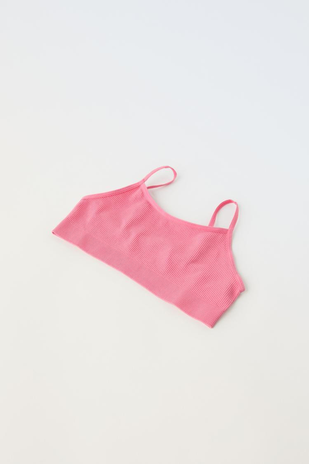 ZARA НАБОР ИЗ ДВУХ ТОПОВ SEAMLESS, МАНДАРИНОВЫЙ