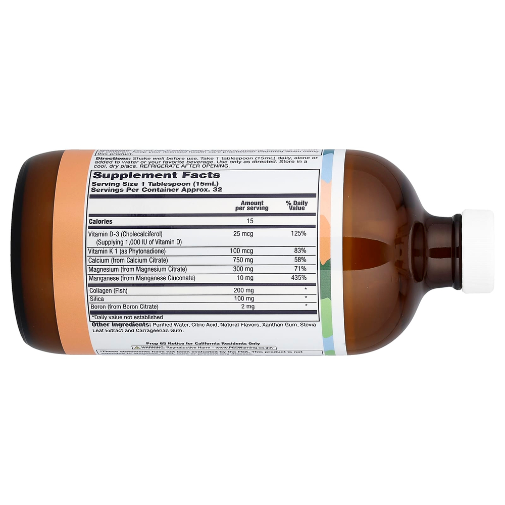 LifeTime Vitamins, Osteo Density™, смесь с коллагеном, малиновый крем, 473 мл (16 жидк. унций)