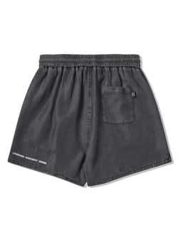 Джинсовые шорты со шнурком из тенсела