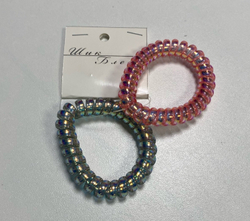 Резинки для волос "Пружинки большие", 5,5 см, 2 штуки, Цвет: Микс