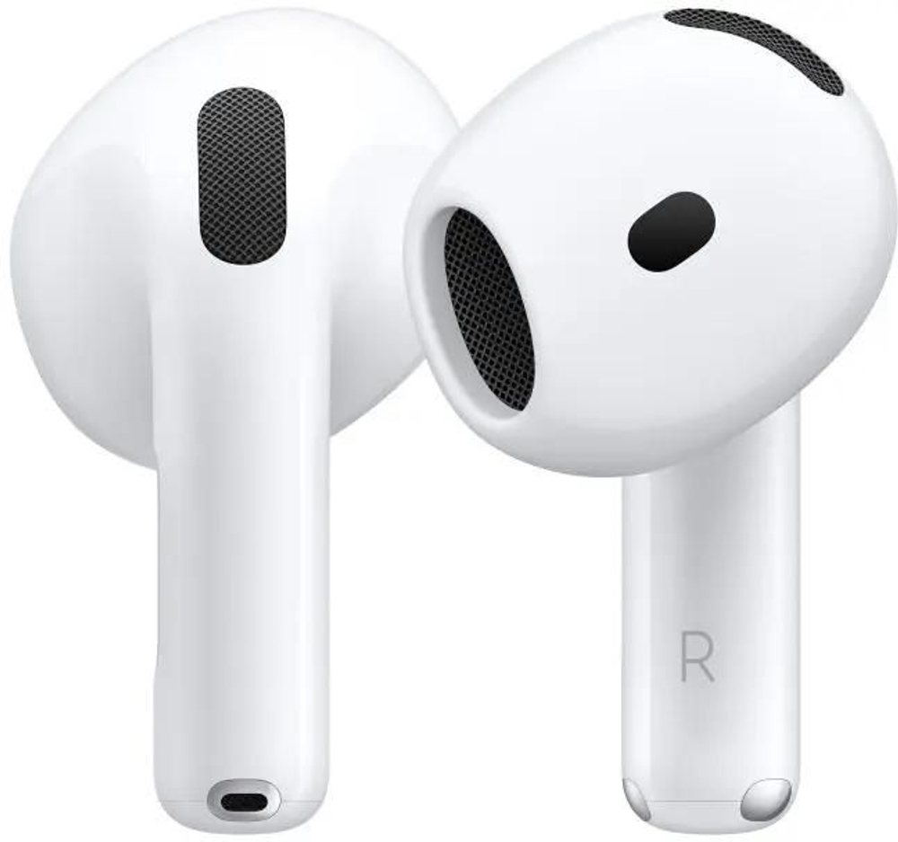 Наушники Apple AirPods 4 ANC A3055/A3056/A3059, Bluetooth, вкладыши, белый [mxp93ll/a]