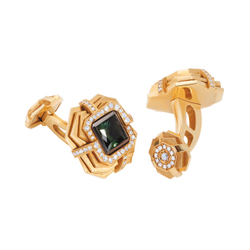 Запонки с турмалинами и бриллиантами, C0268-0/1
