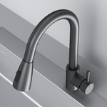 Смеситель для кухни с вытягивающимся изливом, черный AM.PM X-Joy S F85B07522