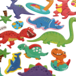 Наклейки выпуклые "Динозавры" 20*10см.