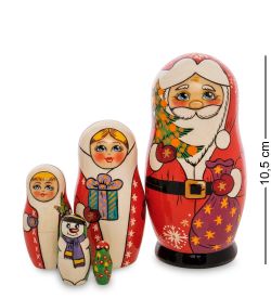 Народные промыслы МР-20/33 Матрешка 5м «Санта Клаус» СП