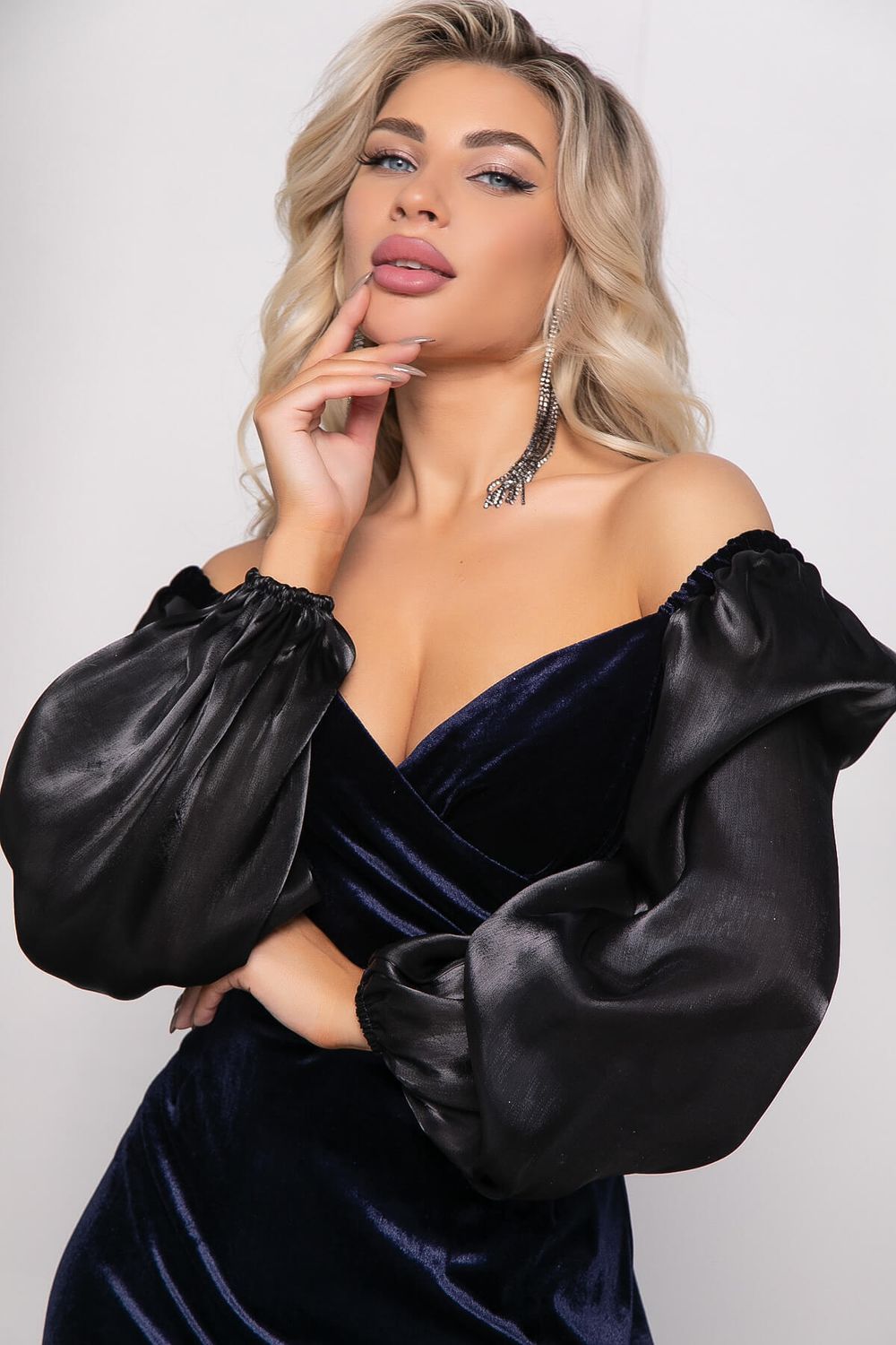 Платье "Эффектный выход" (блю) П7742 LT Collection (Акция)