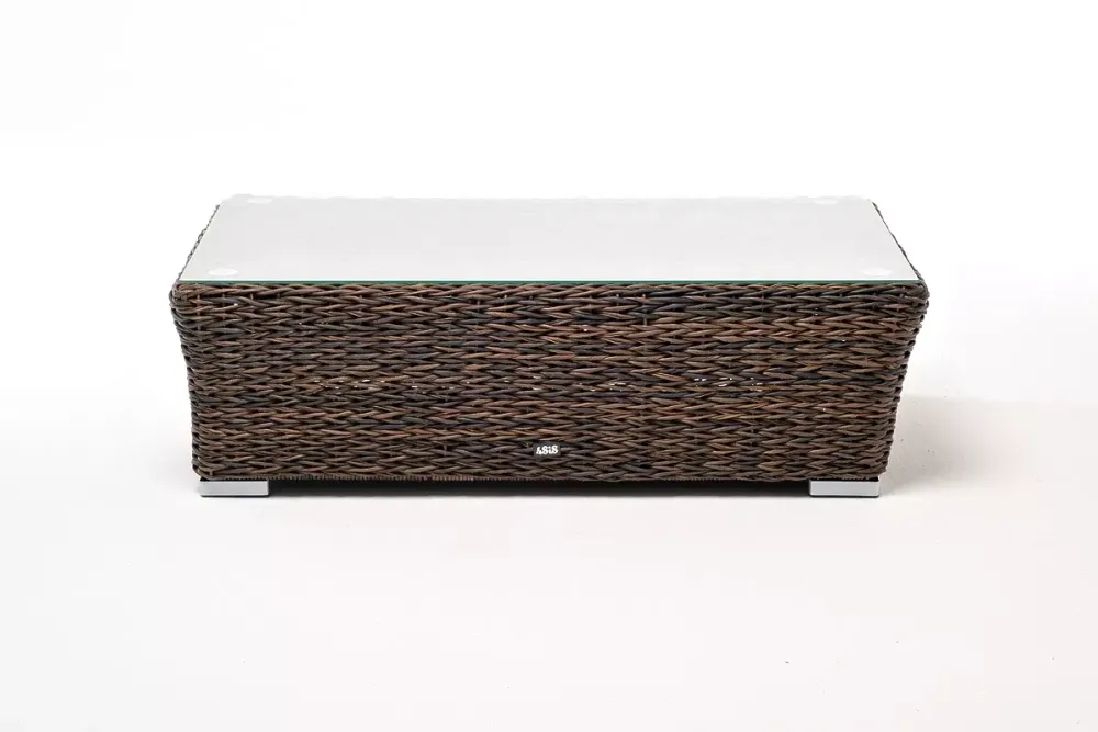 "Капучино" журнальный столик из искусственного ротанга (гиацинт), цвет коричневый