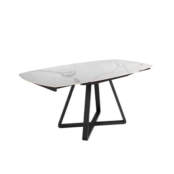 Обеденный стол D2055BB /1096 из керамики и черной стали