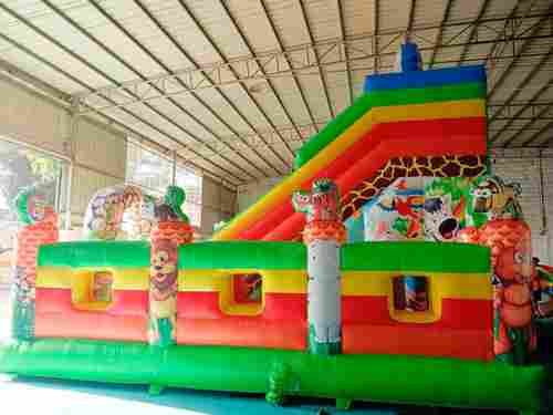 Коммерческий надувной батут «Слоник и друзья», 7*5*6 м