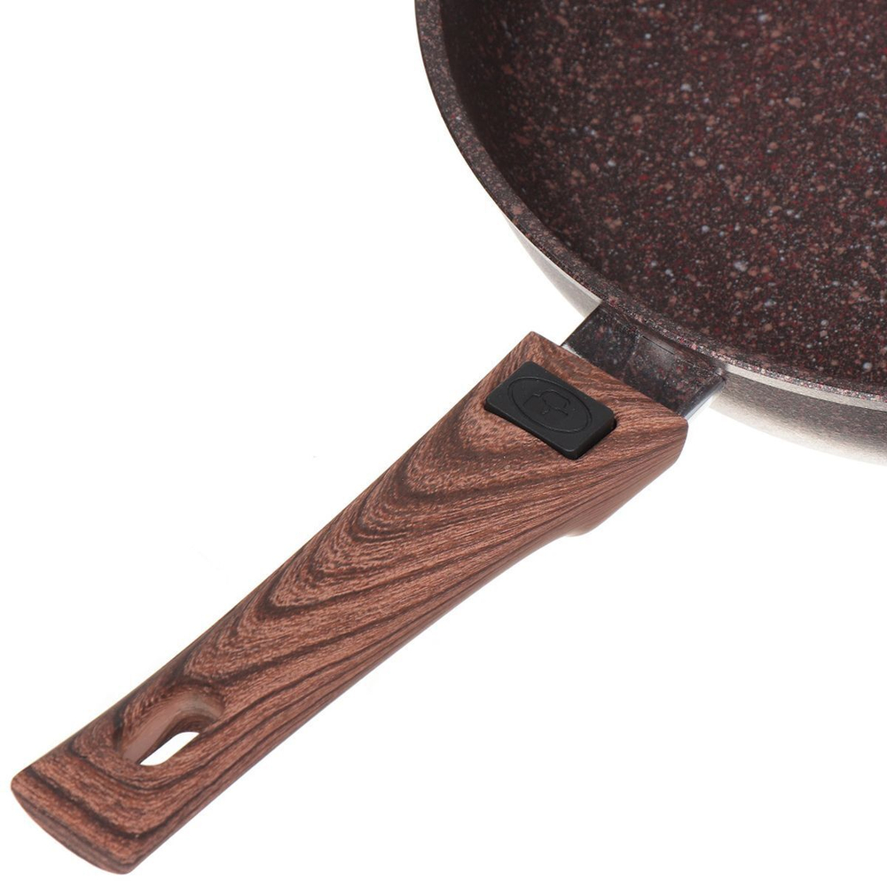 Сковорода алюминий, 28 см, антиприг, Kukmara, Granit Ultra, красн, сга282а, съем руч