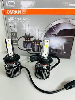 Автолампа LED Н 7 к-т OSRAM (радиатор)без блока 25W +120% 6000K (PX26d) 12V- 64210DWSPK
