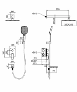 Душевая система WONZON & WOGHAND FORZA WW-939031-BN брашированный никель