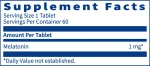 Klaire Labs - Melatonin Lozenge 60 capsules