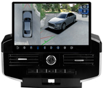 Магнитола Toyota Land Cruiser 200 2007-2015 (климат на ШГУ) - Carmedia KP-T1201FW/KP13-6128-S10-360 монитор 13" QLED+2K на Android 12, 4G SIM-слот, CarPlay, 6/128 ГБ, 4 камеры в комплекте