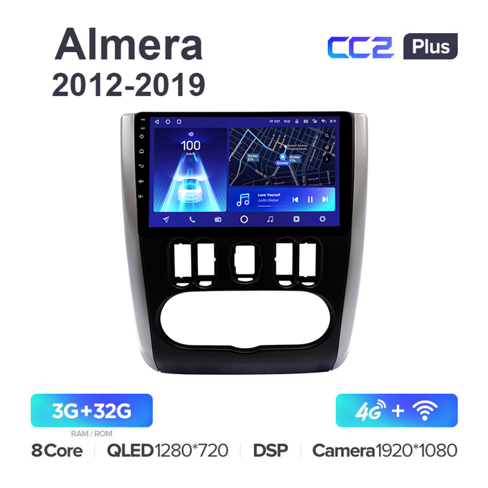 Teyes CC2 Plus 9"для Nissan Almera 2012-2019