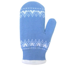 Варежки "Орнамент" белый/голубой р.18, 1 шт.