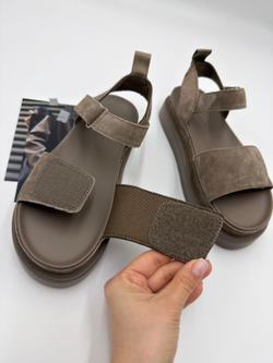 Босоножки женские натуральная кожа арт. PEXL 253-6 цвет "хаки"