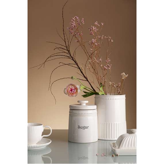 Банка для сахара белого цвета Kitchen Spirit 820мл