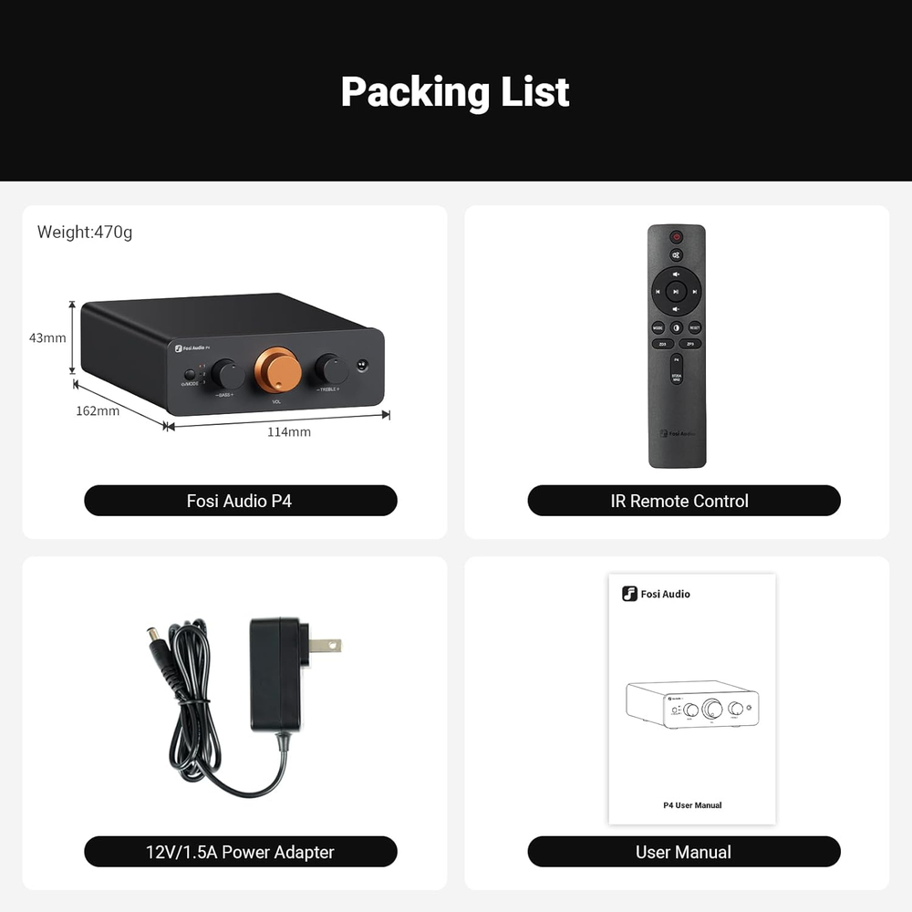 Предусилитель Fosi Audio P4